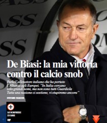 (Italiano) De Biasi: la mia vittoria contro il calcio snob